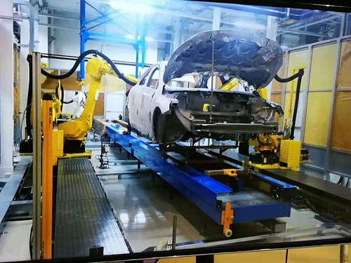 机器人焊接平台 机器人行走滑轨